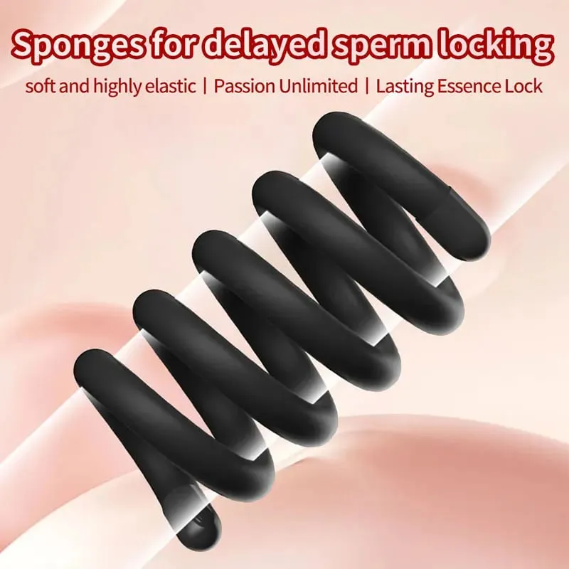Anneau de verrouillage de sperme en Silicone, anneau de pénis masculin, retard réglable, éjaculation, anneau de verrouillage durable du Scrotum, jouets sexuels pour hommes, produits pour adultes — image 2