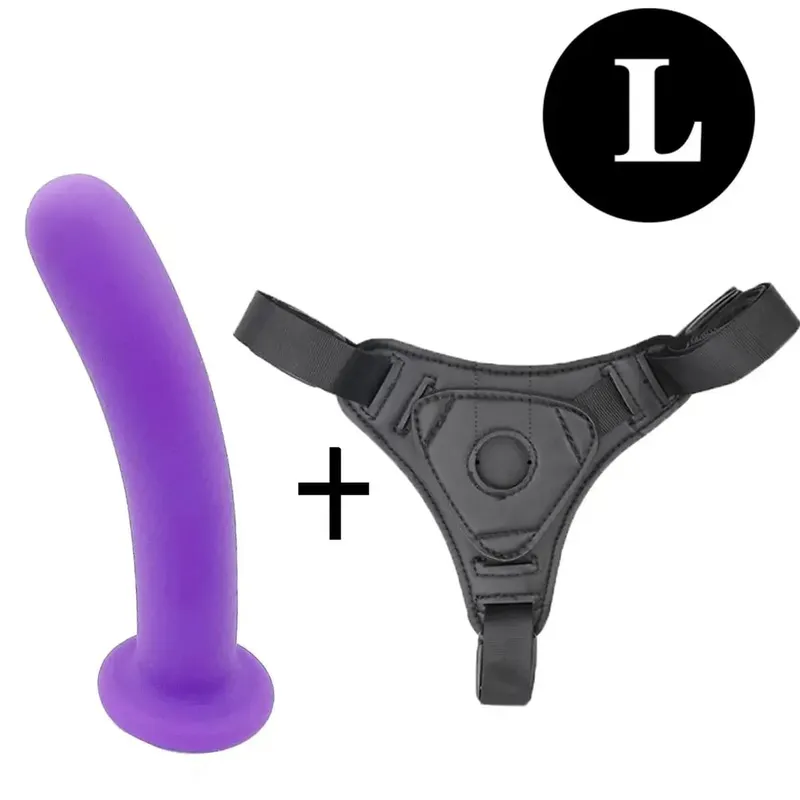 Verstellbares Silikon-Umschnalldildo-Geschirr-Set, S, M, L, Größen, realistische Penishöschen für Frauen, lesbische Paare, G-Punkt, Anal, Vaginal — image 15