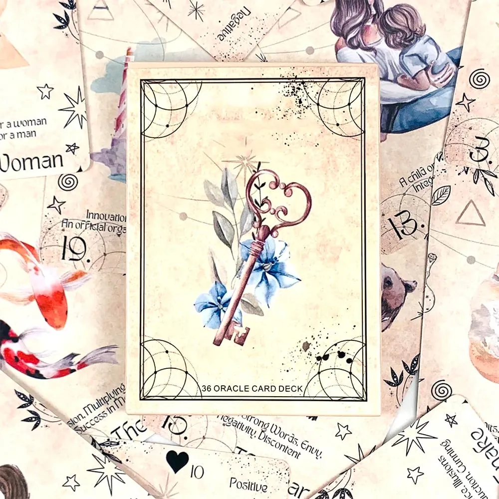 Heißverkauftes Oracle Cards-Brettspiel, englische Version, 36 Kartendeck, wunderschön illustriertes Fate Divination-Kartenspiel für die Familie — image 3