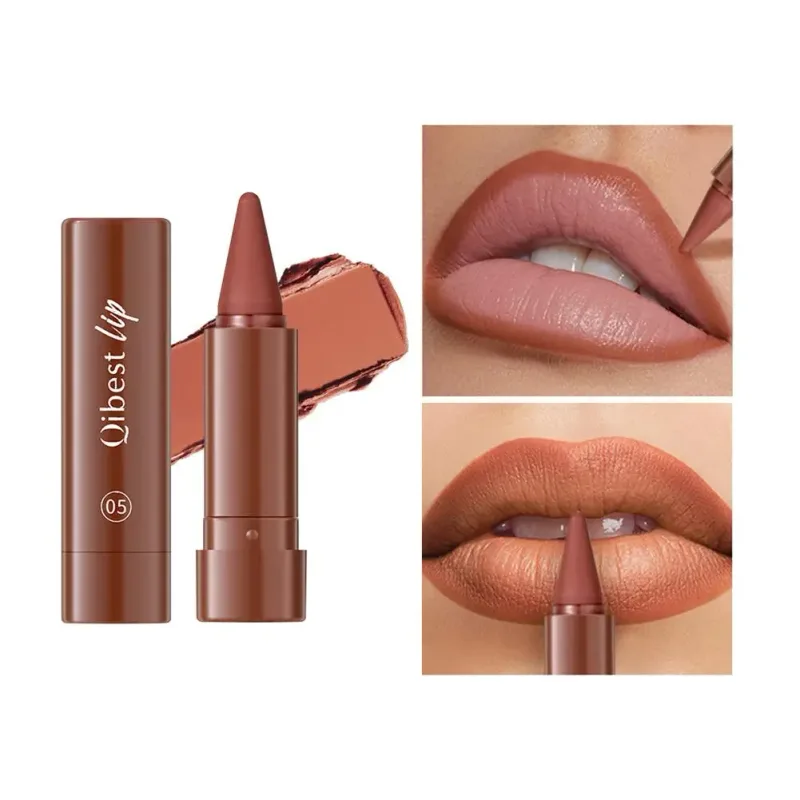Rouge à lèvres mat imperméable 2 en 1, crayon à haute pigmentation, couleur des lèvres, formule hydratante lisse, dégradé naturel — image 10