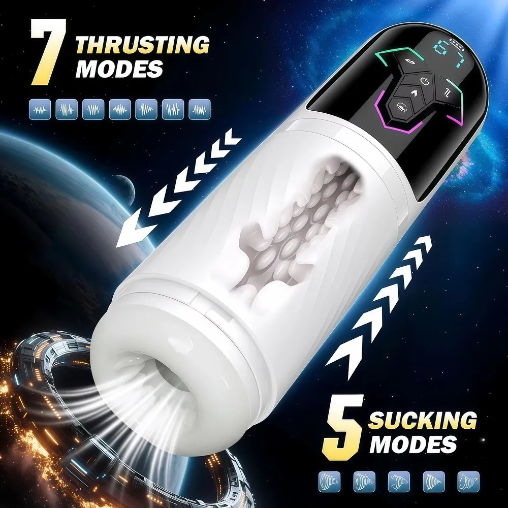 Tự Động Kính Thiên Văn Nam Masturbator Đâm Hút Rung Làm Nóng BF Thủ Dâm Cốc Nam Giới Trưởng Thành Đồ Chơi Tình Dục — image 2