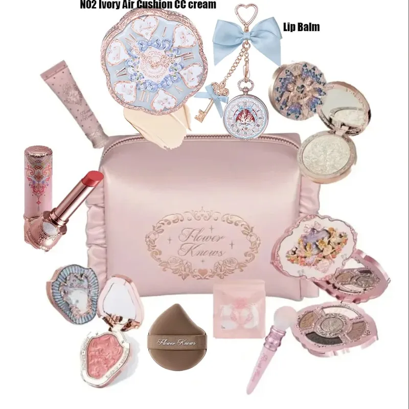 Flower Knows Makeup Set Midsummer Fairytales Flowerknows Foundation Little Angel Highlight Strawberry Rococo Lip Glaze 11pcs Kit — image 6