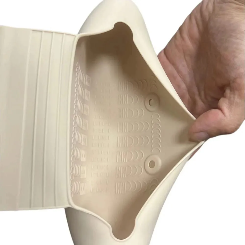 1 PC Pennello per trucco in silicone Pennelli cosmetici portatili morbidi per il viso Borsa per pennelli per trucco di grande capacità Custodia per trucco lavabile — image 2