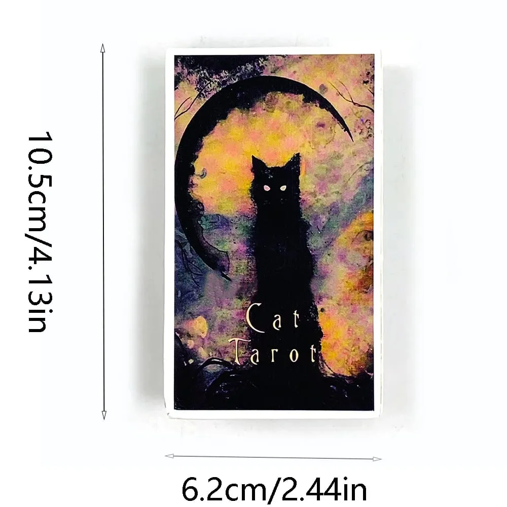 Nuovi Tarocchi Gatto stregato Mazzo di tarocchi Fate Divinazione Oracolo Giochi da tavolo Carte da gioco Gioco di carte per intrattenimento per feste in famiglia — image 6
