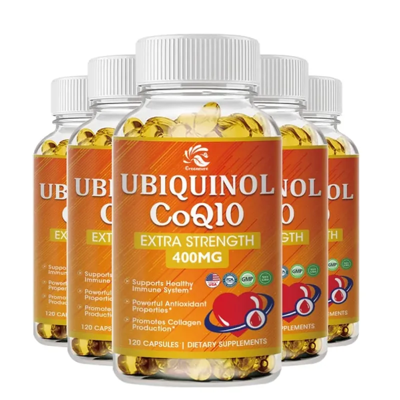 Greensure 400 mg wchłanialnego koenzymu Q10 w kapsułkach 60/120 kapsułek roślinnych - przeciwutleniacz ochronny