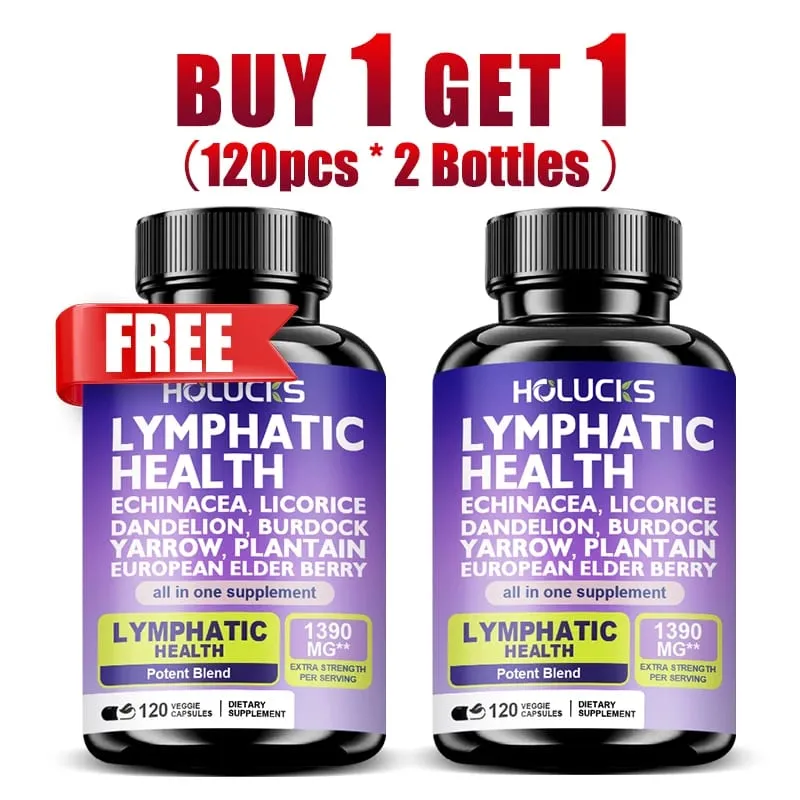 Acquista 2 Ricevi 2 gratis! Il supporto delle capsule per la salute linfatica pura riduce il gonfiore stimola la disintossicazione e il sistema immunitario migliora la circolazione — image 10