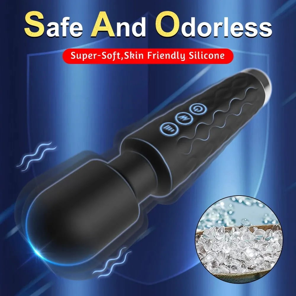 เครื่องสั่นที่มีประสิทธิภาพผู้หญิง Magic Wand USB ชาร์จกันน้ำนวด Clitoral G-Spot Vibrator เพศของเล่นเหมาะสำหรับผู้ใหญ่ — image 5