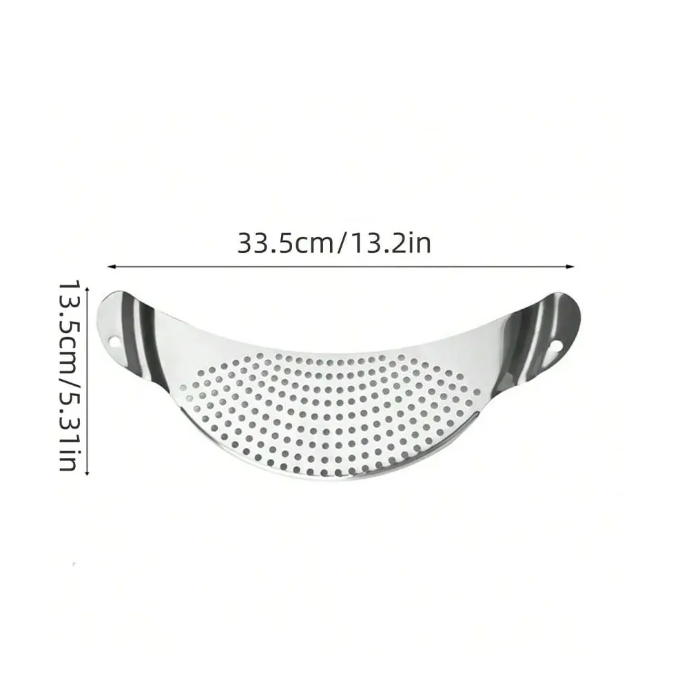 1/2Pcs Pot Strainer Set Stainless Steel Universal Fit Dishwasher Safe Colander for Fruit Veggie Pasta Home Kitchen Cooking — image 6