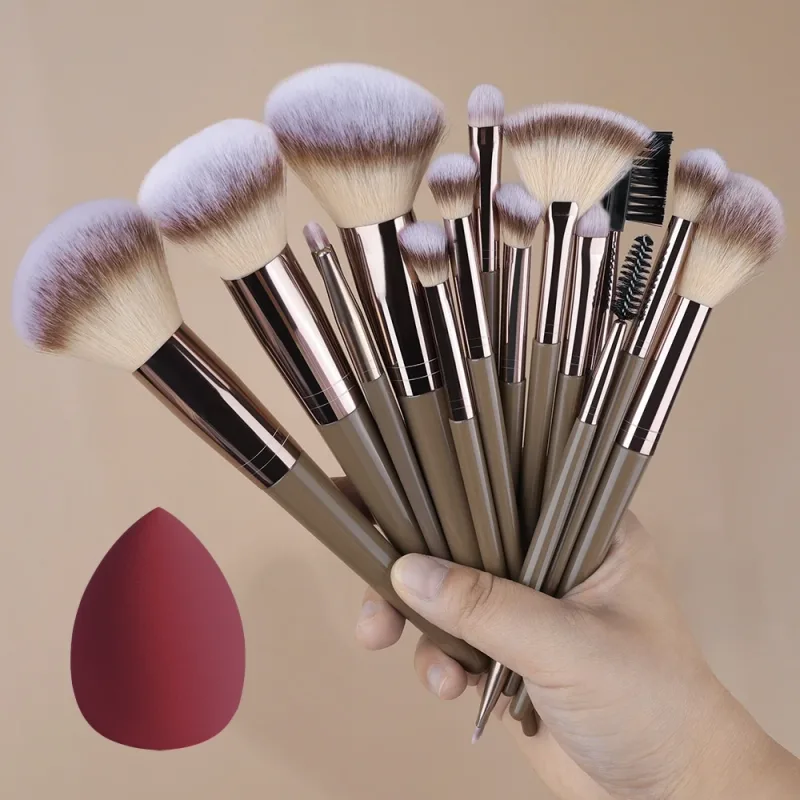 Set di pennelli per trucco da 20 pezzi Professionale Dettagli super morbidi Blush evidenziatore Fondotinta correttore Pennello per ombretto Strumento di bellezza per donna — image 16