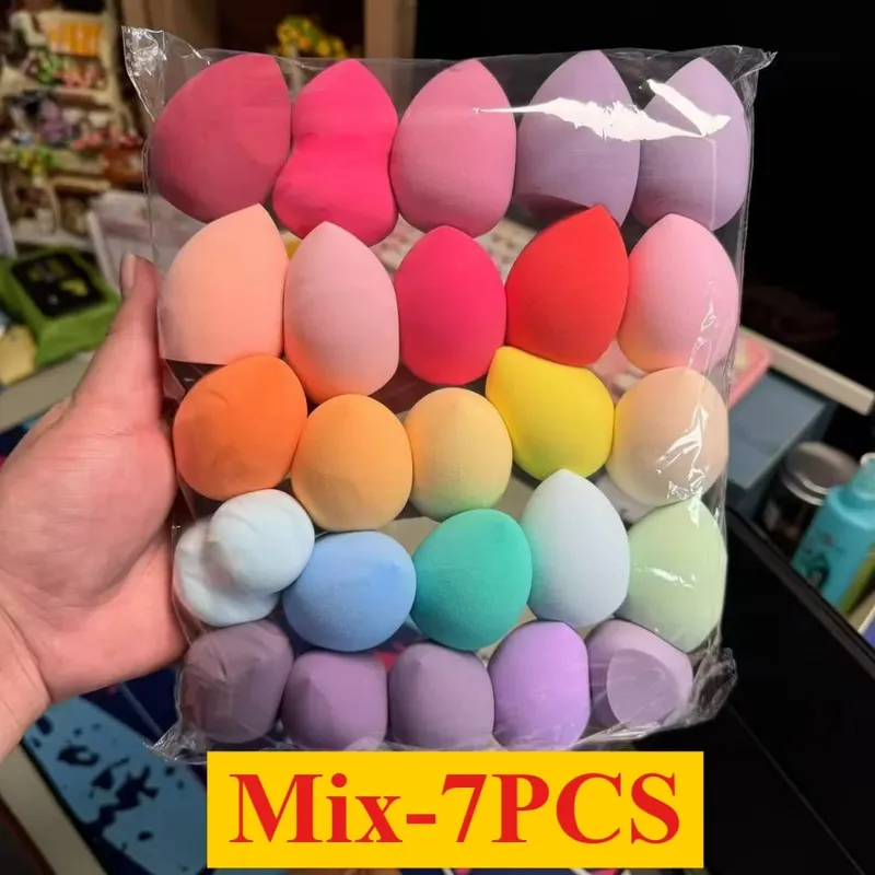 סט ספוג איפור 4/7/18 חלקים מתאים ליישום אבקת קרם BB נוזלי איפור ביצה יבש רטוב כפול פודר פאף ילדה — image 10