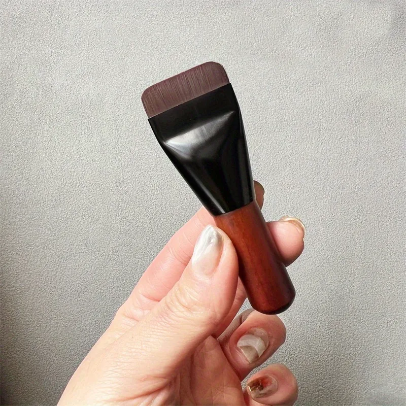 Ultra Thin Foundation Brush Flat Head Face Contour Brush Wooden Handle Make Up Brush Blending Foundation Cream Makeup Brushes — image 6