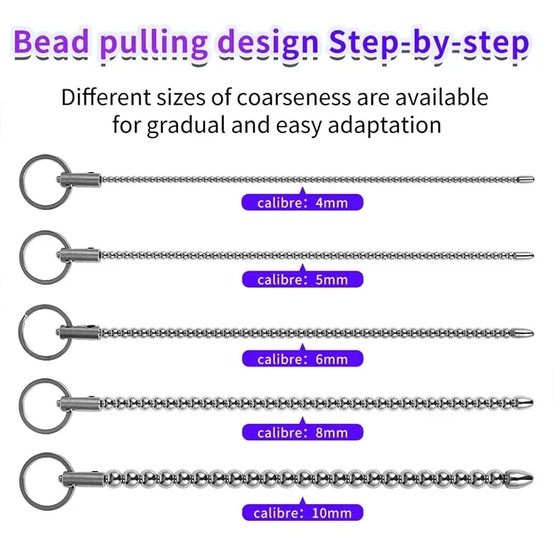 Electric shock Stainless Steel Urethral Sound Dilators Penis Plug Insert Stimulation Catheter Beads Masturbator Sex Toys For Men — image 6