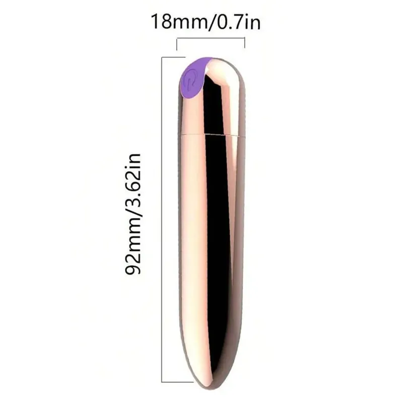 USB Şarj Edilebilir Kurşun Vibratör - Su Geçirmez Mini Güçlü Vibratör 10 Mod Klitoris G-Spot Stimülatörü Kadınlar için Seks Oyuncak — image 19