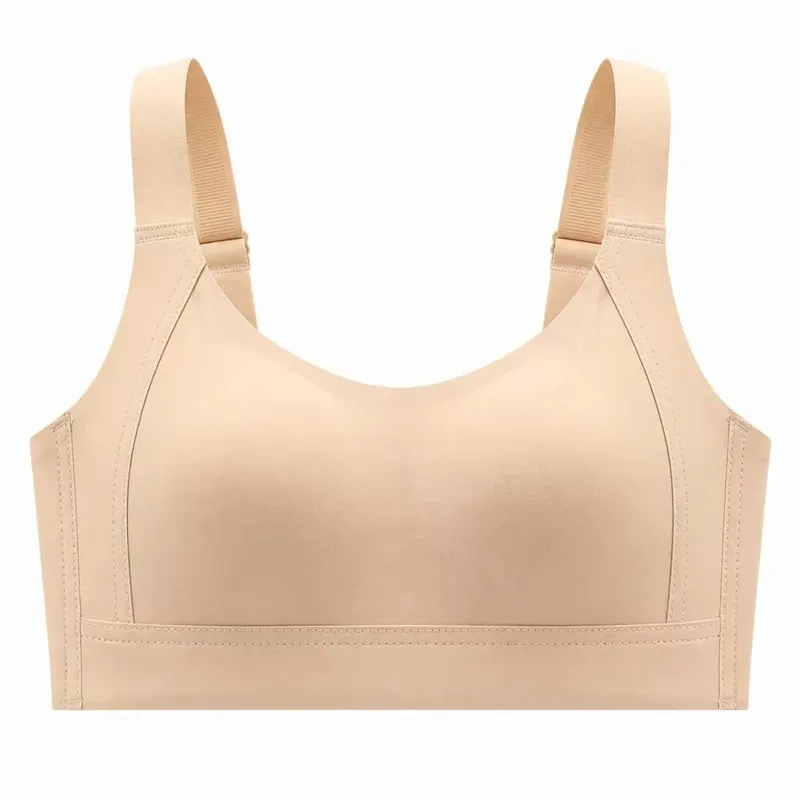 Reggiseno minimizzatore senza fili senza cuciture, supporto morbido, coppa piena, reggiseno sottile, intimo confortevole per busto grande, seno laterale da donna — image 5