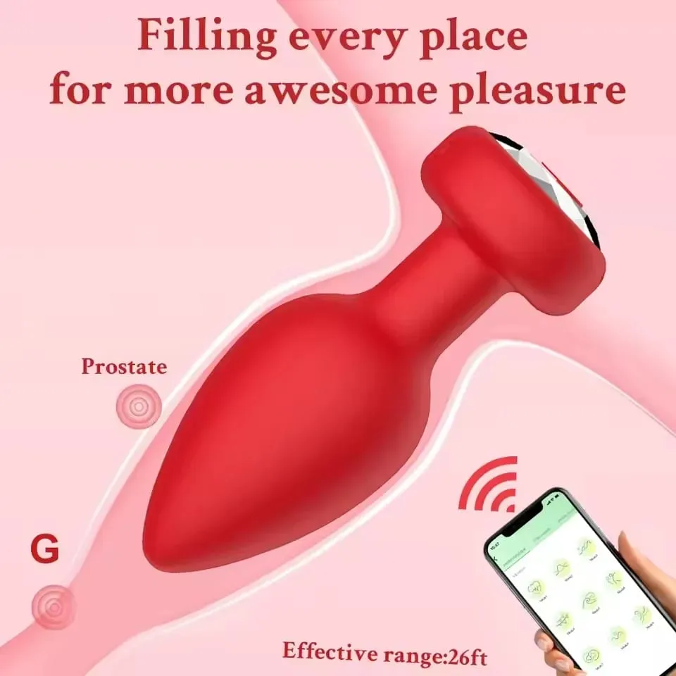 ỨNG DỤNG Điều Khiển Hậu Môn Cắm Máy Rung Bluetooth Mông Cắm Máy Rung Tuyến Tiền Liệt Máy Massage Nữ Masturbator Đồ Chơi Tình Dục Người Lớn dành cho Nữ — image 3