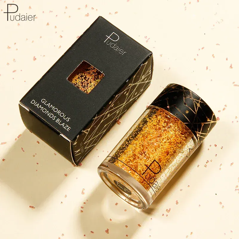 Ny Glitter Øjenskygge Professionel Makeup Monokrom skinnende Øjenskygge Pailletter Universal Party Cosmetic — image 6