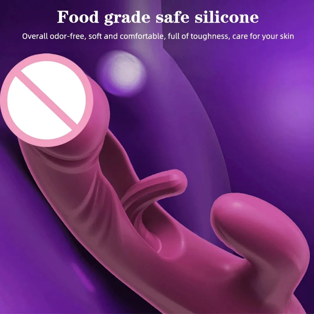 Kaninchen Vibrator 10 Vibration & 10 Flattern Modi Vagina Vibrator G-punkt Klitoris Stimulator Weibliche Masturbator Frauen Sex Spielzeug — image 5