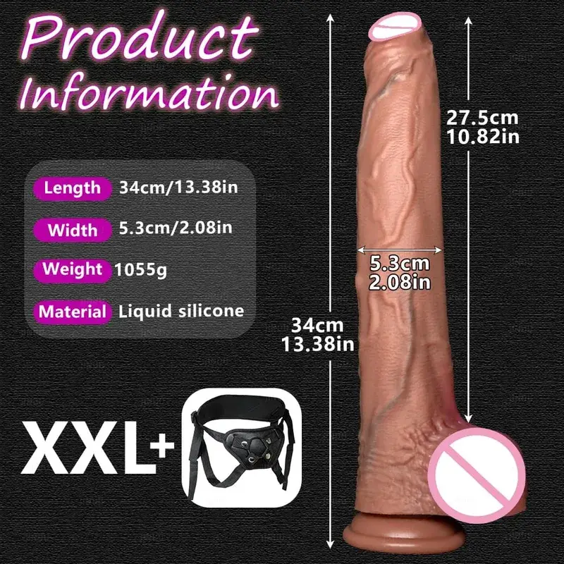 Grand godemiché réaliste en Silicone, 5 tailles, ventouse, énorme pénis, pour Couples, Masturbation, bite douce, femme, homme, jouet sexuel Anal pour adulte — image 16