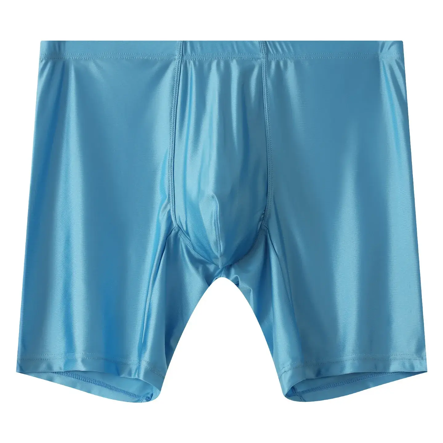 Boxer intimo uomo Uomo Solid Slim Ice Silk Pantaloncini gamba estesa Boxer Ropa Vita media Mutandine sportive Mutande maschili M-XXL — image 5