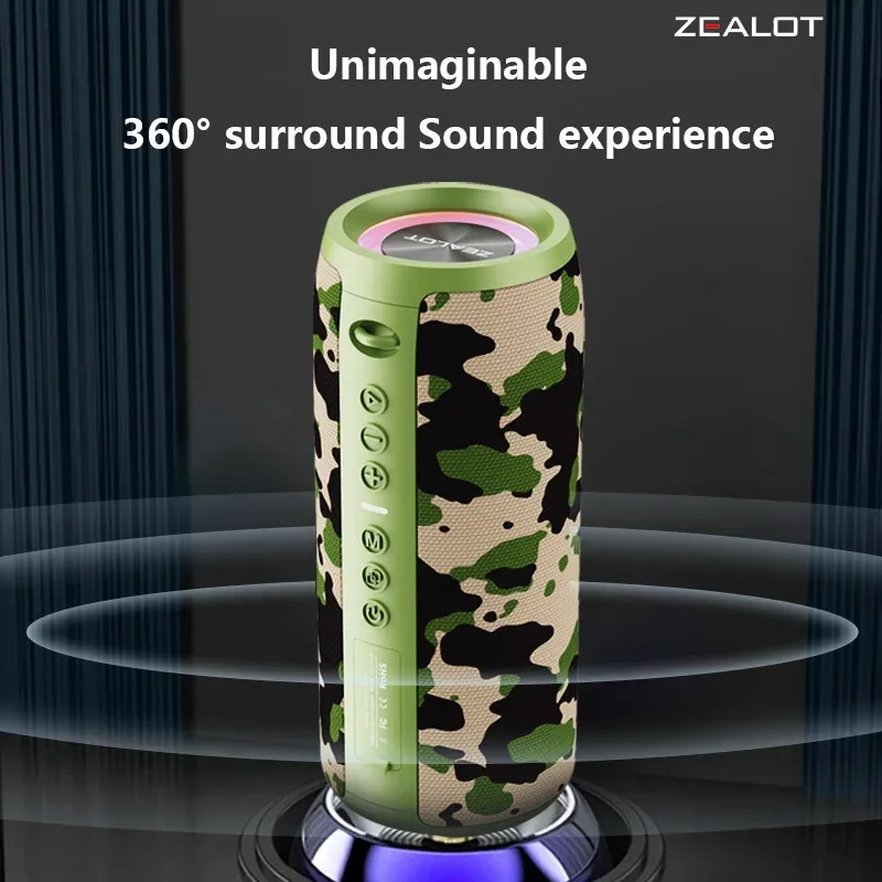 S51 Pro 40W Wireless Speakers Outdoor Portable Subwoofer Speaker 5200mAh Battery 24 Hours Playtime Loud Stereo. — image 9