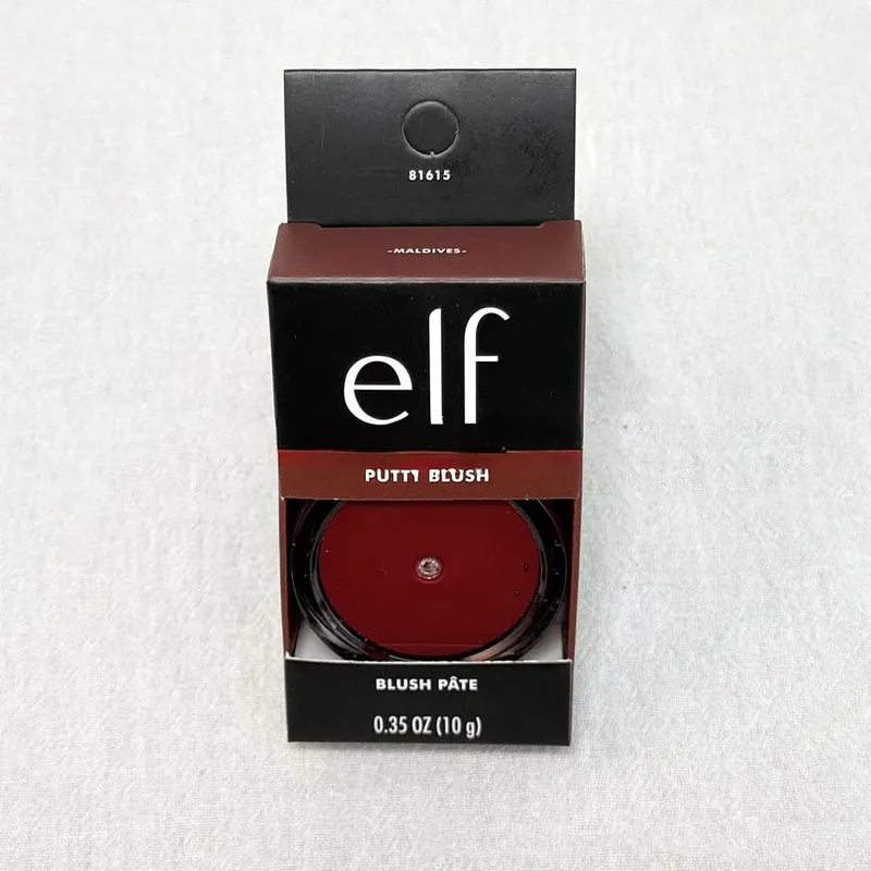 Elf Putty Blush Single Matte Cream Blush Dual-ใช้เป็นครีมอายแชโดว์ โทนสีอ่อนธรรมชาติสำหรับการแต่งหน้าบนใบหน้าทุกวันได้อย่างง่ายดาย