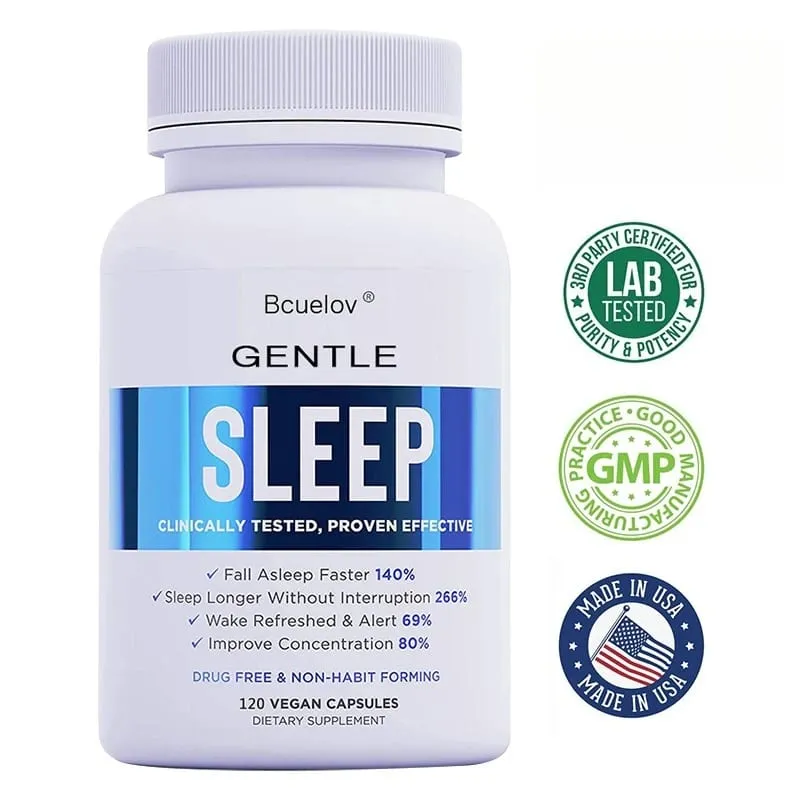 Adult Sleep Supplement Melatonin 5mg with Magnesium Glycinate Valerest & Ashwagandha Helps Relax and Promote Natural Sleep — image 1