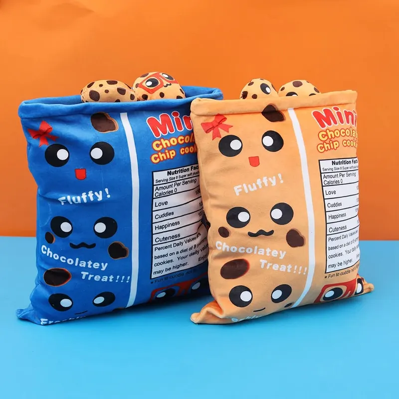 Boba Tea Cookies Plush Toy Cute Fluffy Snacks Plushies Pudding Cake Alien Hug Pillow Birthday Gift Sofa Home Decorative Pillow — image 3