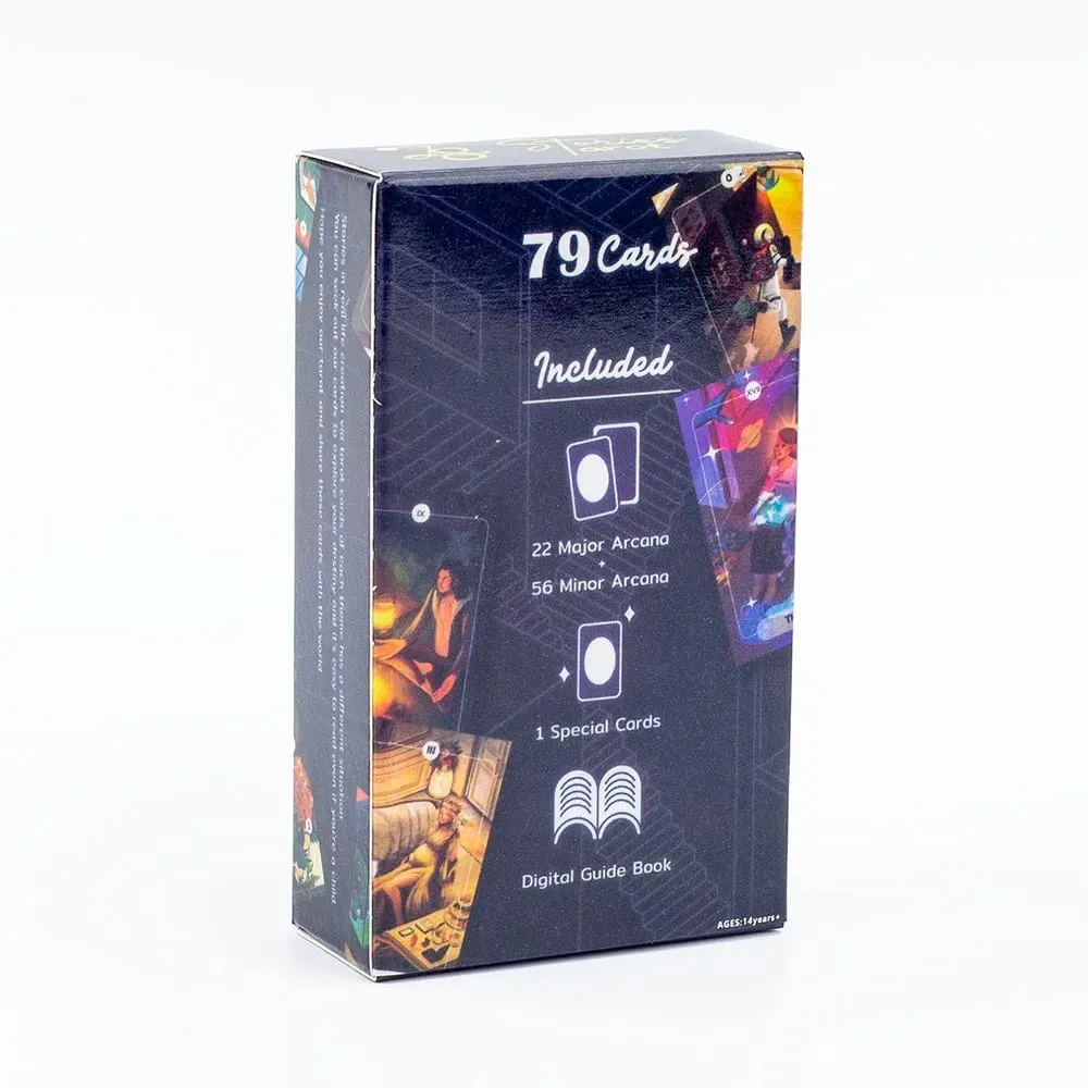 Signification Tarot Cartes 78 Cartes Deck Anglais Visions Divination Edition Jeu de société pour débutants Format de poche Tarot Learning Deck — image 11