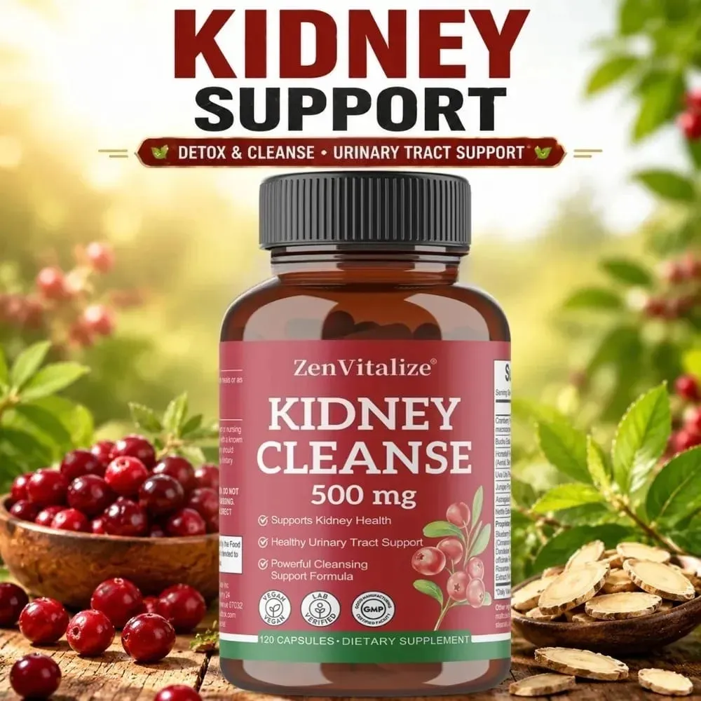 Kidney Cleanse Supplement with Cranberry Supports Urinary Tract Renal Health & Immune System Function — image 2