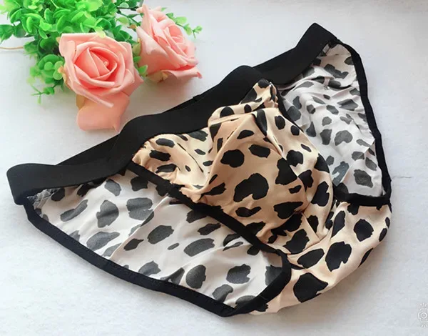 Slip da uomo in seta di gelso al 100% design bikini mutandine a forma di T mezza T-back — image 6