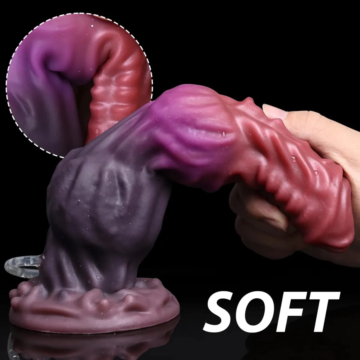 Ejakulation Anal Plug Hund Wolf Dildo Aufblasbare Big Knot Monster Dildos Penis Squirting Starker Sauger Dick Sexspielzeug für Frauen Männer — image 5