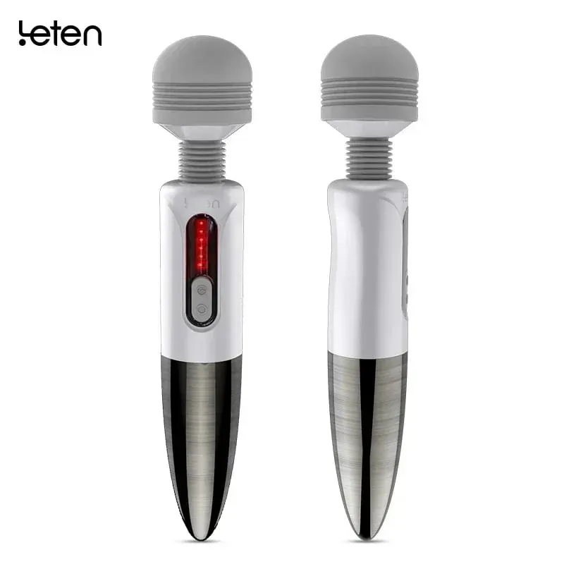 Leten AV baguette magique masseur énorme tête vibrateur pour Masturbation féminine orgasme mamelon Clitoris stimulateur jouets sexuels pour femme — image 3