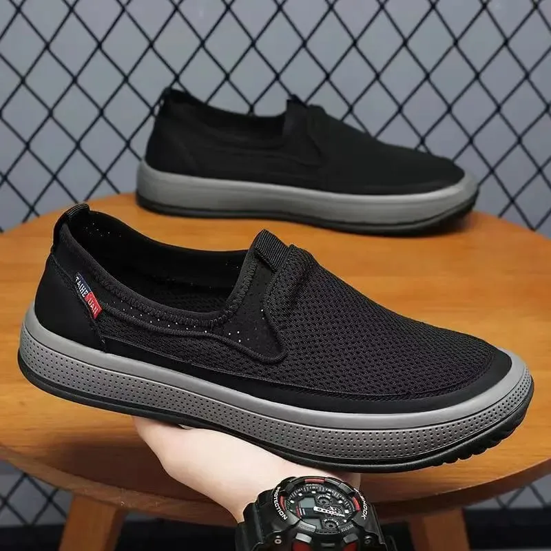 Men's Shoes Summer 2025 Old Beijing Cloth Shoes Mesh Surface Super Breathable Men's Summer Breathable Sports Mesh Shoes