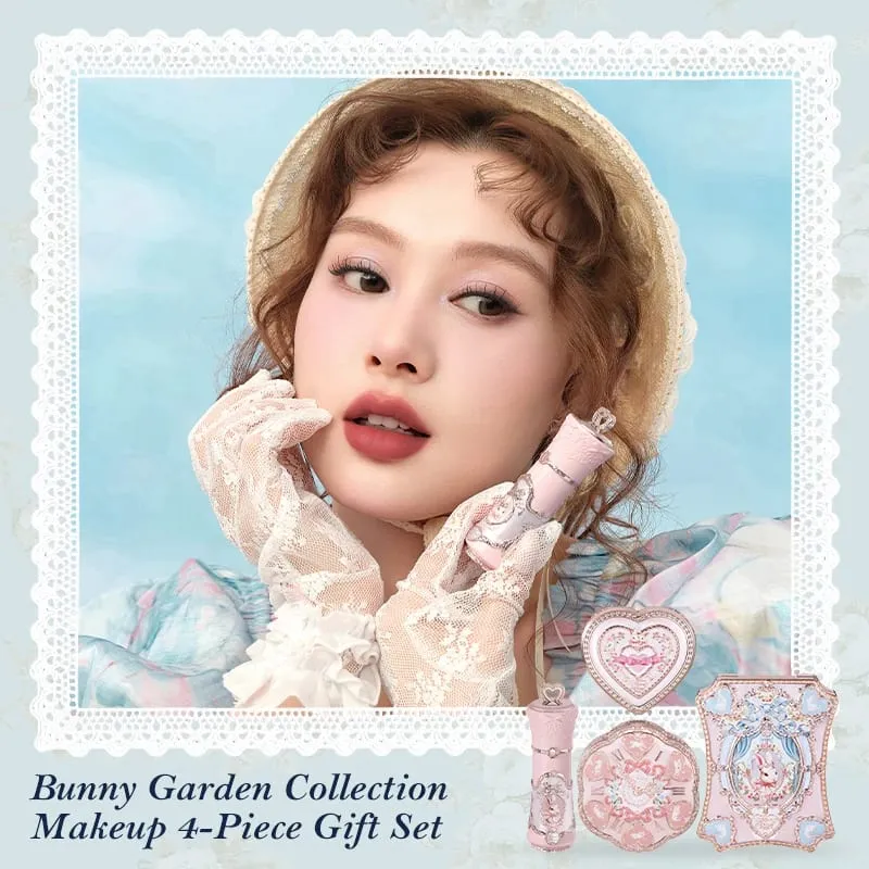 Flower Knows Bunny Garden Collection ชุดของขวัญแต่งหน้า Lip Cream Blush Cushion Cream Foundation แต่งหน้า Kit Full Professional — image 2