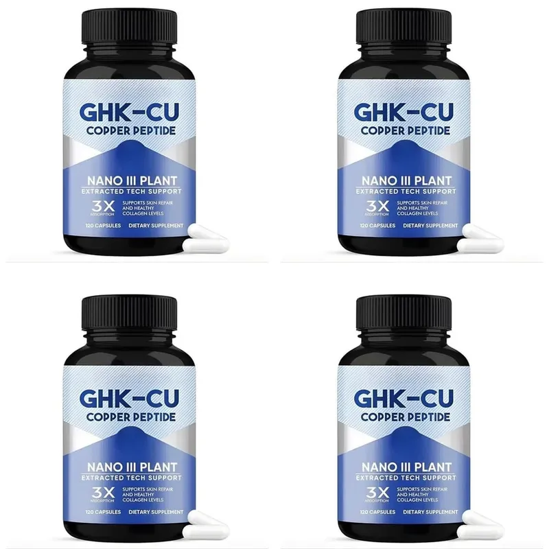 GHK-Cu Kapsułki z dodatkiem peptydu miedzi dla wsparcia zdrowia skóry Wsparcie kolagenu Przeciwutleniacz Wellness 120 sztuk — image 10