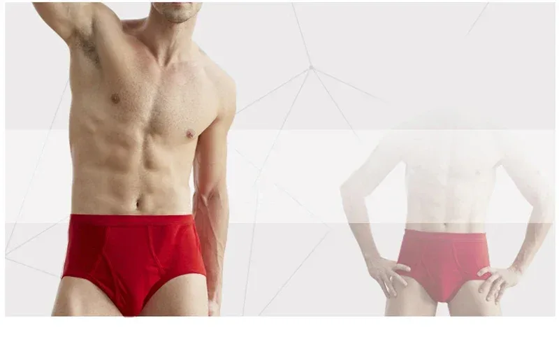 Solid Color Fat Plus Size Men's Underwear Mens Underpants 100% Cotton Comfortable Breathable Loose Large Size Men Briefs Panties — image 21