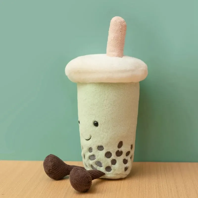 23cm Matcha Green Milk Tea Cup Cute Stuffed Boba Plush Cushion Soft Hugging Pillow Plush Toys Creative Gifts For Kids Favors — image 6
