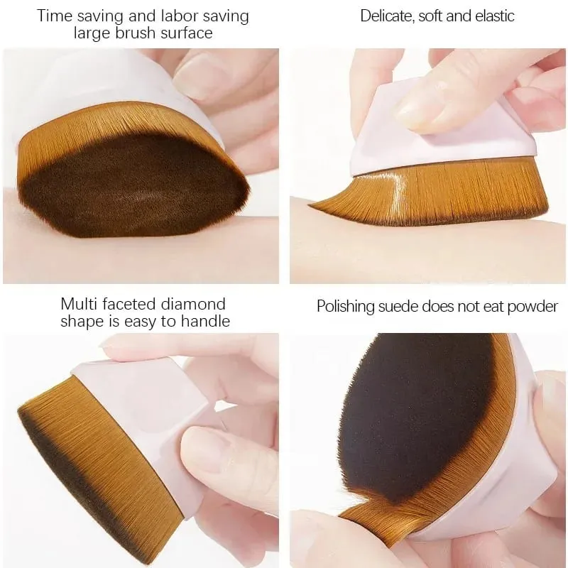 1/2ks Nový kouzelný štětec na make-up Beauty Powder Face Blush Štětce Přenosný profesionální podkladový štětec Velký kosmetický měkký základ — image 5