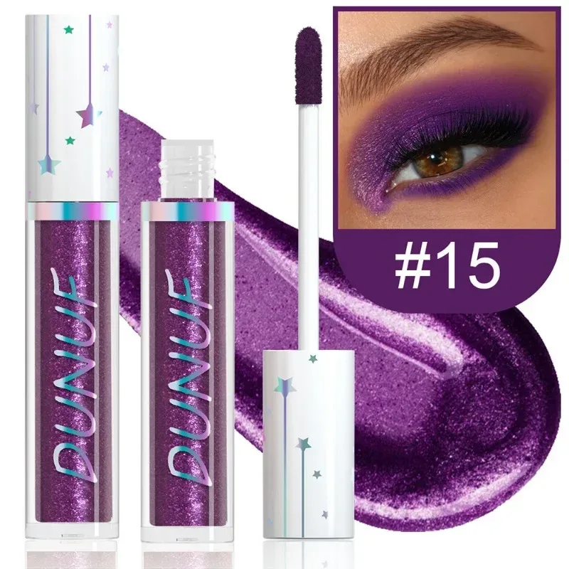 24 Farben Lidschatten-Stick, flüssiger Eyeliner, metallische Farbe, grün, Perlglanz, Glitzer, Lidschatten, wasserfest, Hochglanz-Make-up-Pigment — image 25