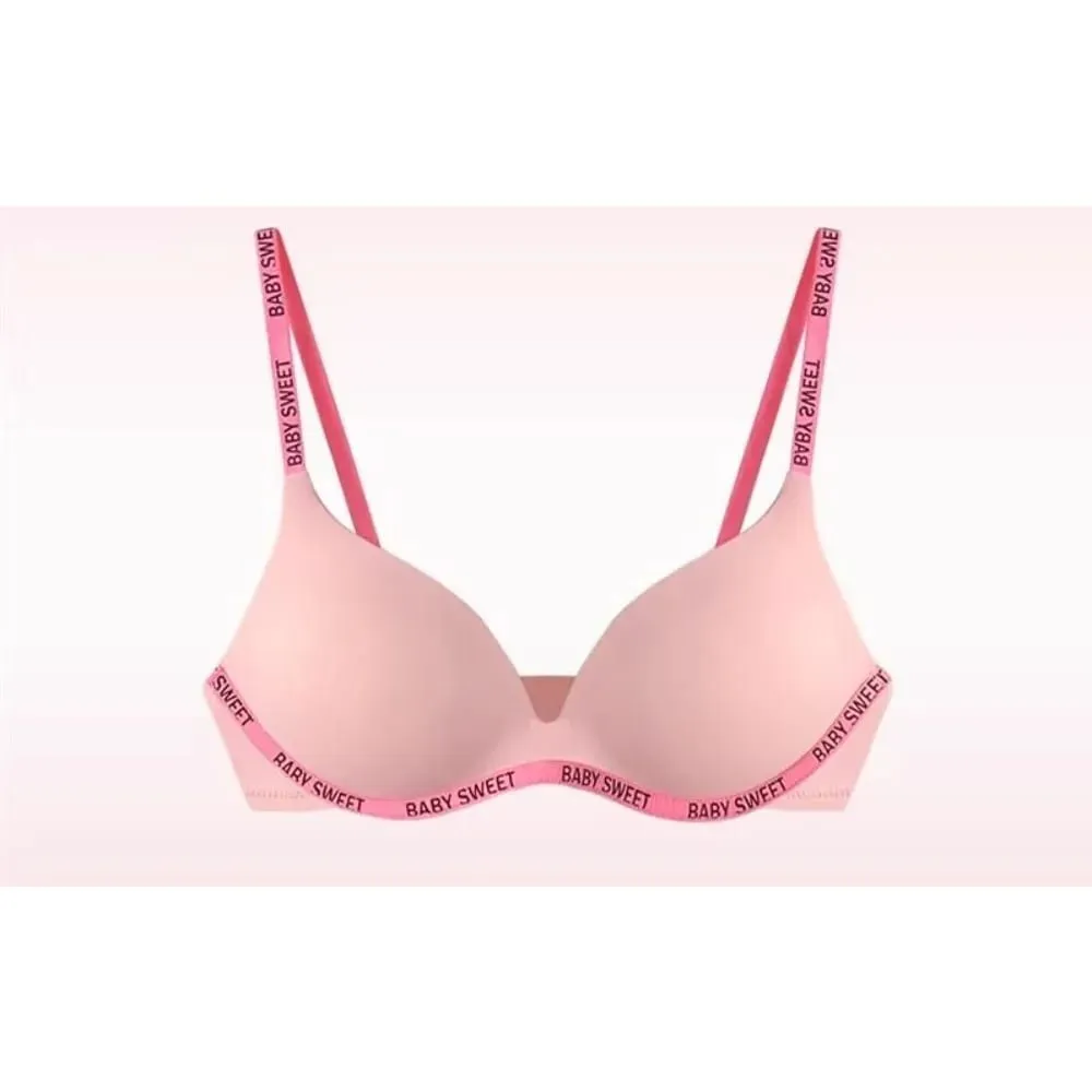 Neue Dopamin Farbe Nahtlose Drahtlose Bh Set Push-Up Sammeln Sexy Dessous Höschen Unterwäsche Für Frauen 32 ‑ 38AB bh set — image 4