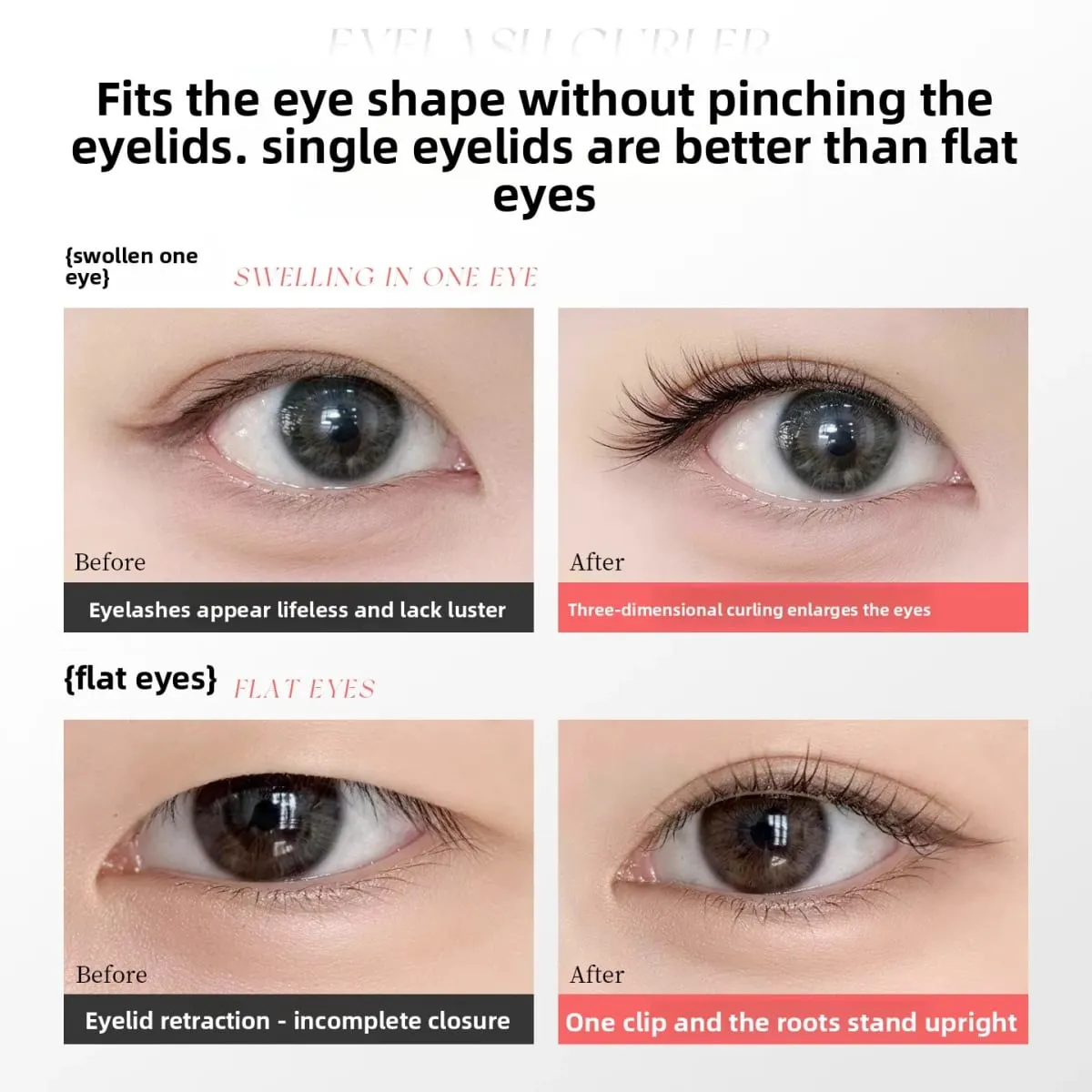 Rizador de pestañas de gran angular, herramienta elevadora de pestañas de girasol, rizador de larga duración, sin pellizco, herramienta de maquillaje de belleza para ojos — image 4