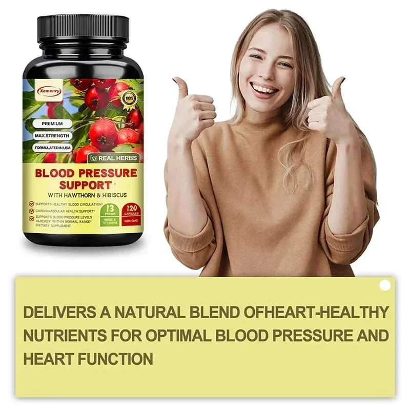 Blood Pressure Support - Supports Cardiovascular Health Boosts Energy and Immunity for Heart Health - with Hawthorn & Hibiscus — image 4
