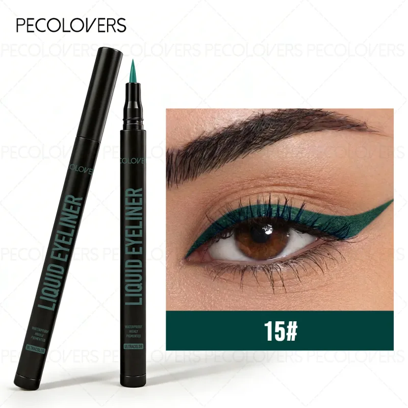 1 Pc Smooth Glide Liquid Eyeliner Pen - Waterproof Long-lasting Ultra-Fine Tip Water Eye Liner Pen Precision Slide Smudge-Proof — image 8