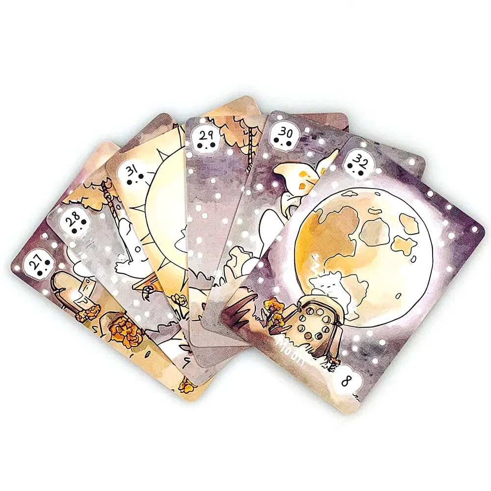 Lil Phantasm Lenormand Oracle Deck 36 Cute Ghost-Themed Oracle Único Artístico Fortune Telling Cards Jogo Jogos de Halloween — image 5