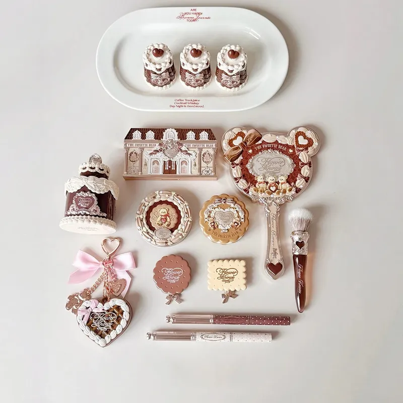 Neu eingetroffen: Flower Knows The Sweetie Bear Collection Mini Setting Powder Cookie Perfume und Dual Ended Brow Gel und Pencil — image 5