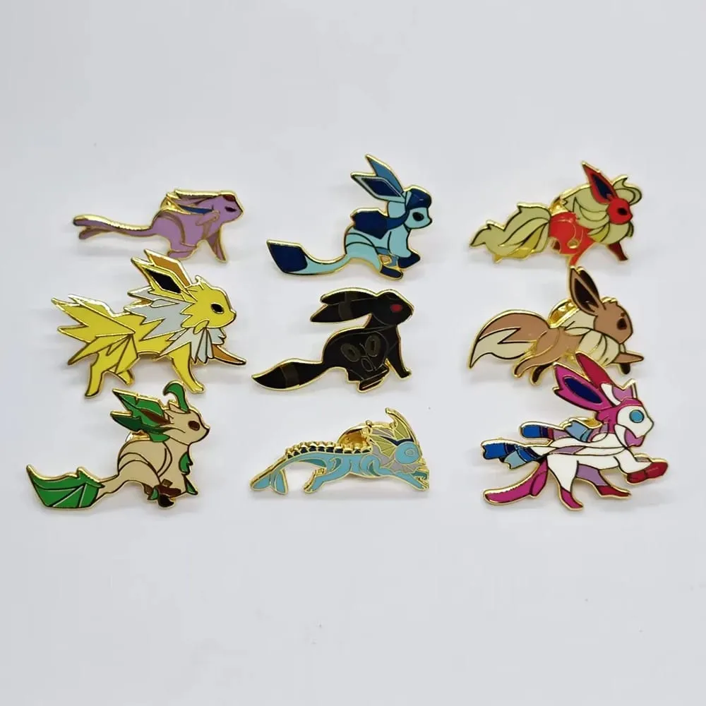 Pokemon Eevee Pikachu Enamel Pin Lapel Pins สำหรับกระเป๋าเป้สะพายหลังการ์ตูนป้ายเข็มกลัดน่ารักสำหรับเสื้อผ้าของขวัญเครื่องประดับสำหรับเพื่อน — image 3