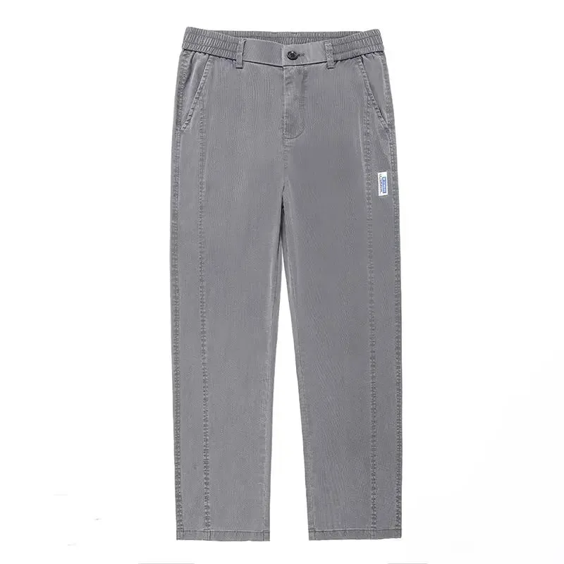 Jean d'été fin en Lyocell pour hommes, pantalon drapé en soie glacée, jambes larges, ample, droit, élastique, Ultra-fin, tailles M-5XL — image 4