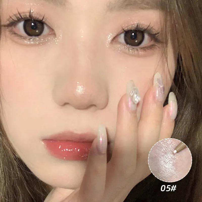 Lápiz de gusano de seda de color rosa mate, brillo Natural, sombra de ojos, lápiz suave, secado rápido, cosméticos de maquillaje de belleza para ojos, 1 ud. — image 6