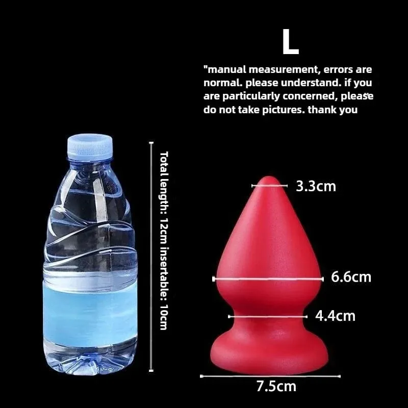 Palam Dubur Besar Silikon Cecair Palam Punggung Kon Lembut Dildo Dubur Besar untuk Wanita Lelaki Urut G-spot/prostat 18+ Mainan Seks — image 15