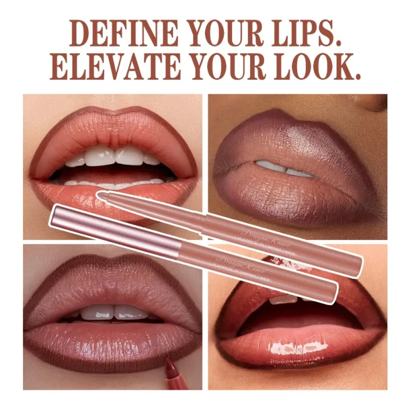 Matita per labbra luccicante pastello opaco matita per labbra impermeabile a lunga durata pasta di fagioli nudi rossetto rosso velluto contorno labbra trucco — image 6